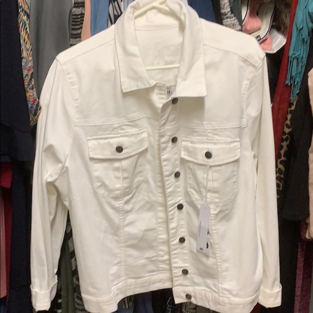 White denim jacket
